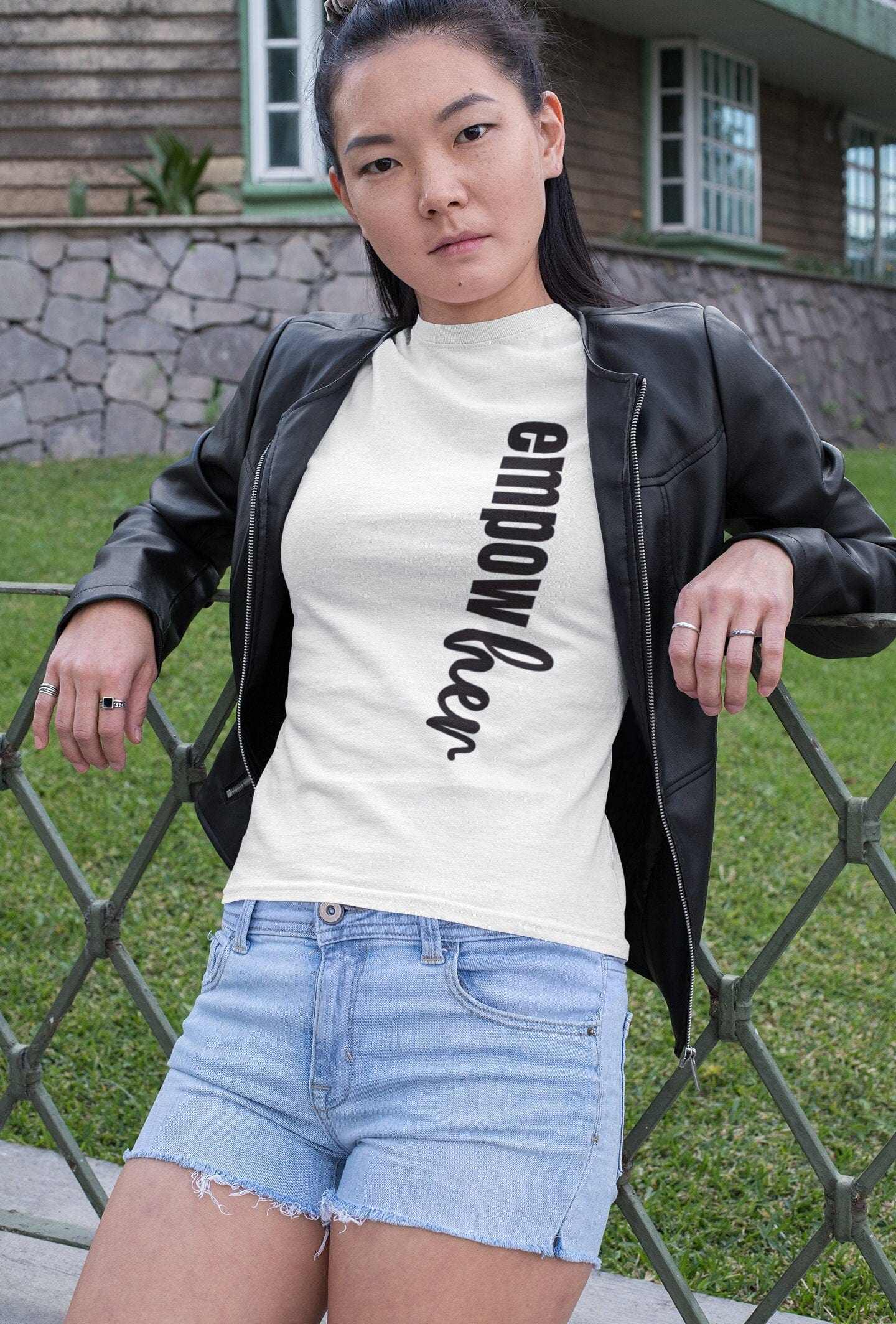 Purple LadyBug Decor Empower Her Shirt | Worthy Shirt | Empowered Women Shirt | Christian Shirt | Self Love Shirt | Self Worthy Shirt | Strong Woman Shirt