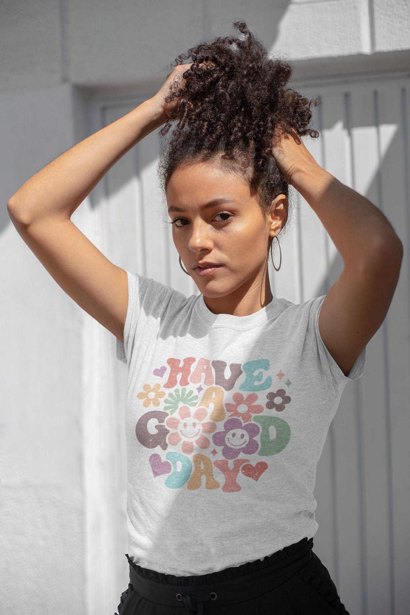 Purple LadyBug Decor Have a Good Day Shirt | Women's Inspirational Shirt | Self Love Shirt | Love Shirt | Happy Shirt | Boho Style Shirt
