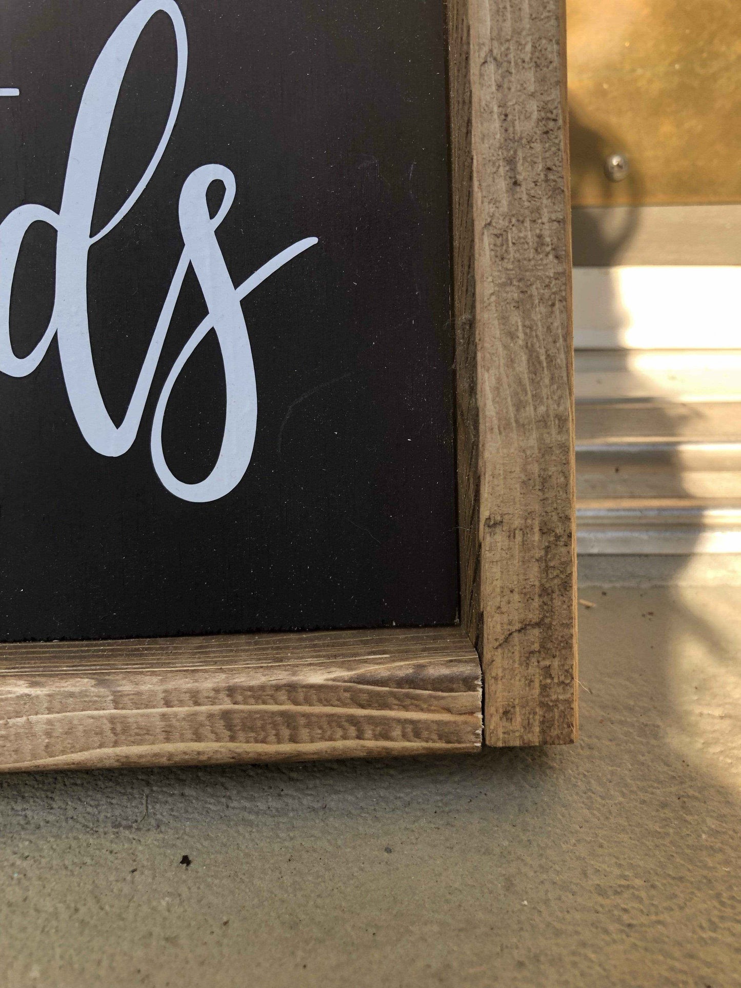 Purple LadyBug Decor Sign The Dishes are looking at me Dirty Rustic Sign