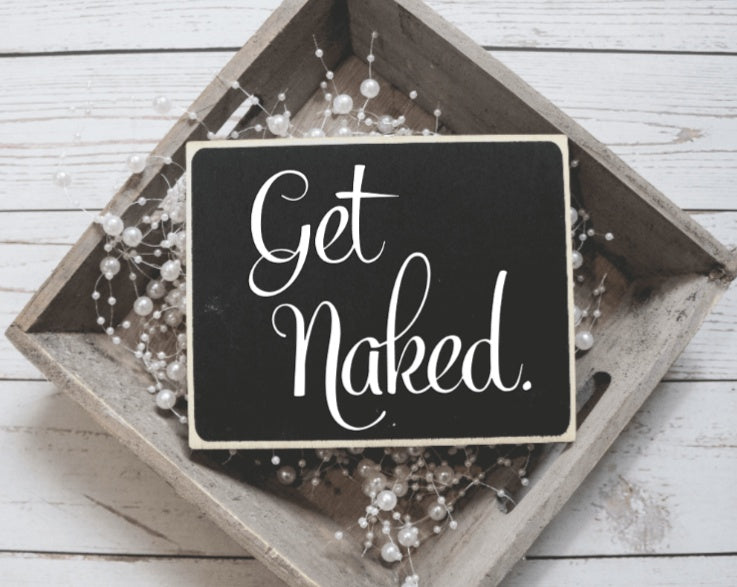 Bathroom Wood Signs