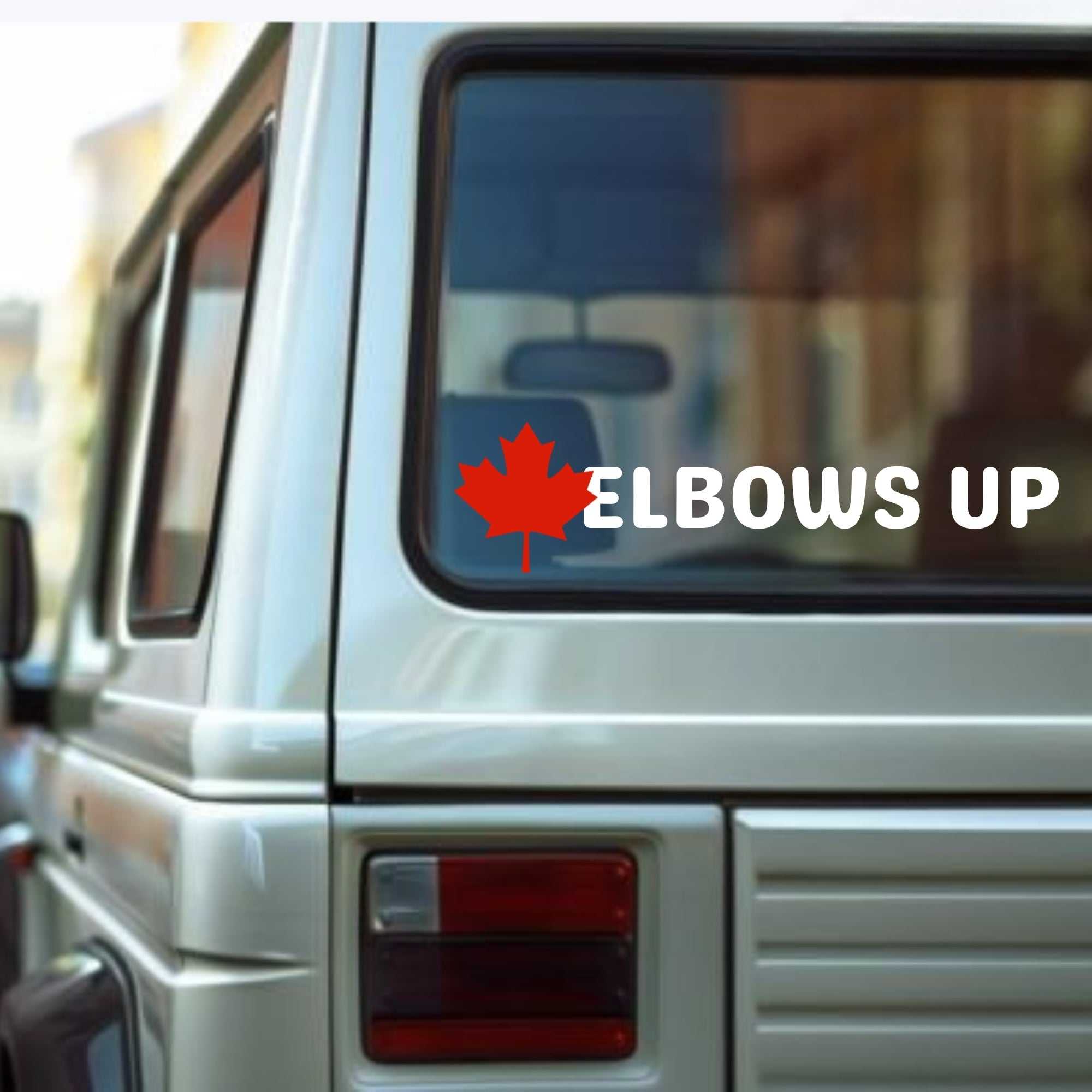 Elbows Up Car Decal - Show Canadian Pride | Canadian Made Sticker ...