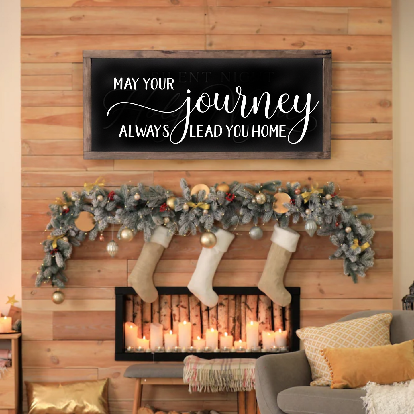 May Your Journey Always Lead You Home Wood Framed Sign