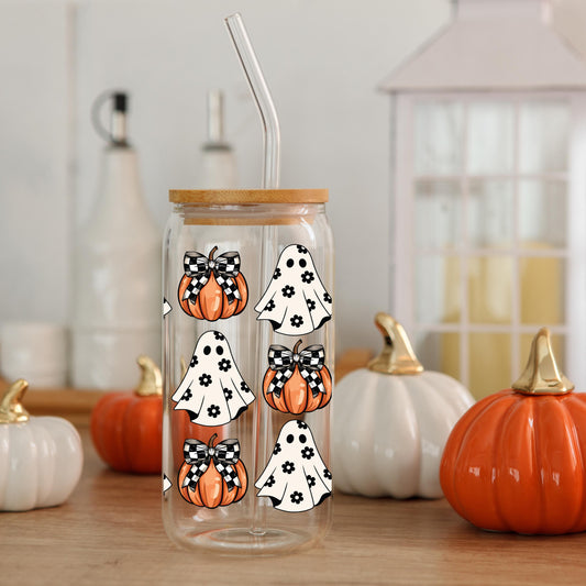 purple ladybug - glass halloween cup