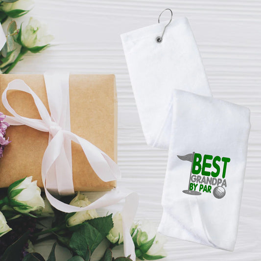 Personalized Embroidered Golf Towel for Grandpa