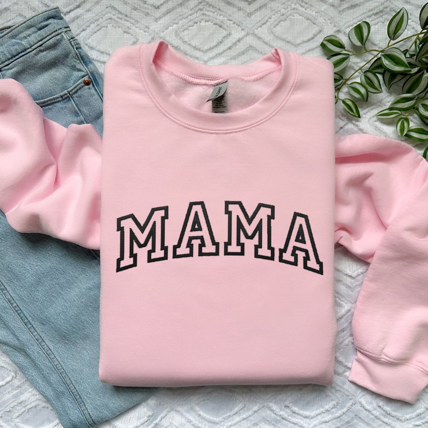 Dog Mama Embroidered Sweatshirt Custom