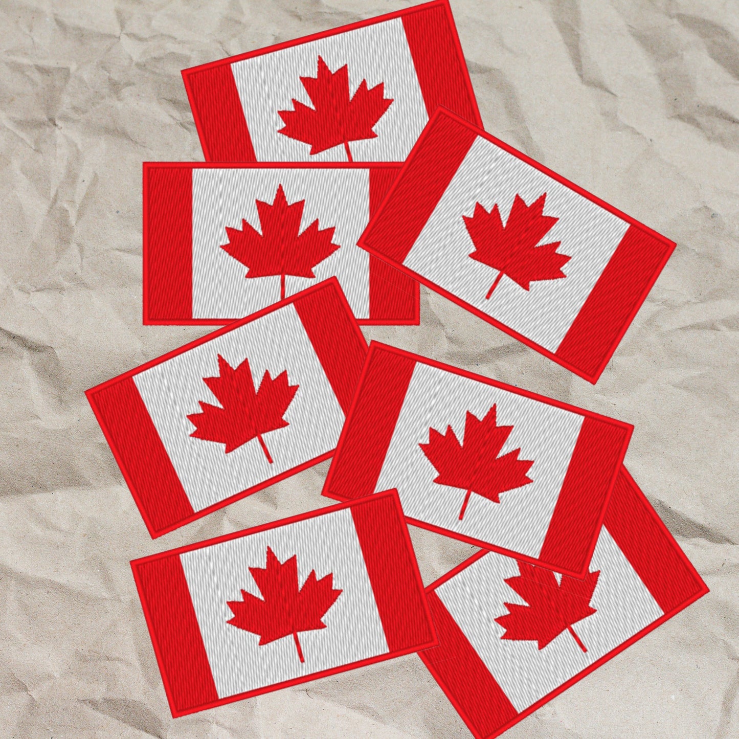 Canada Flag Embroidered Iron Patch
