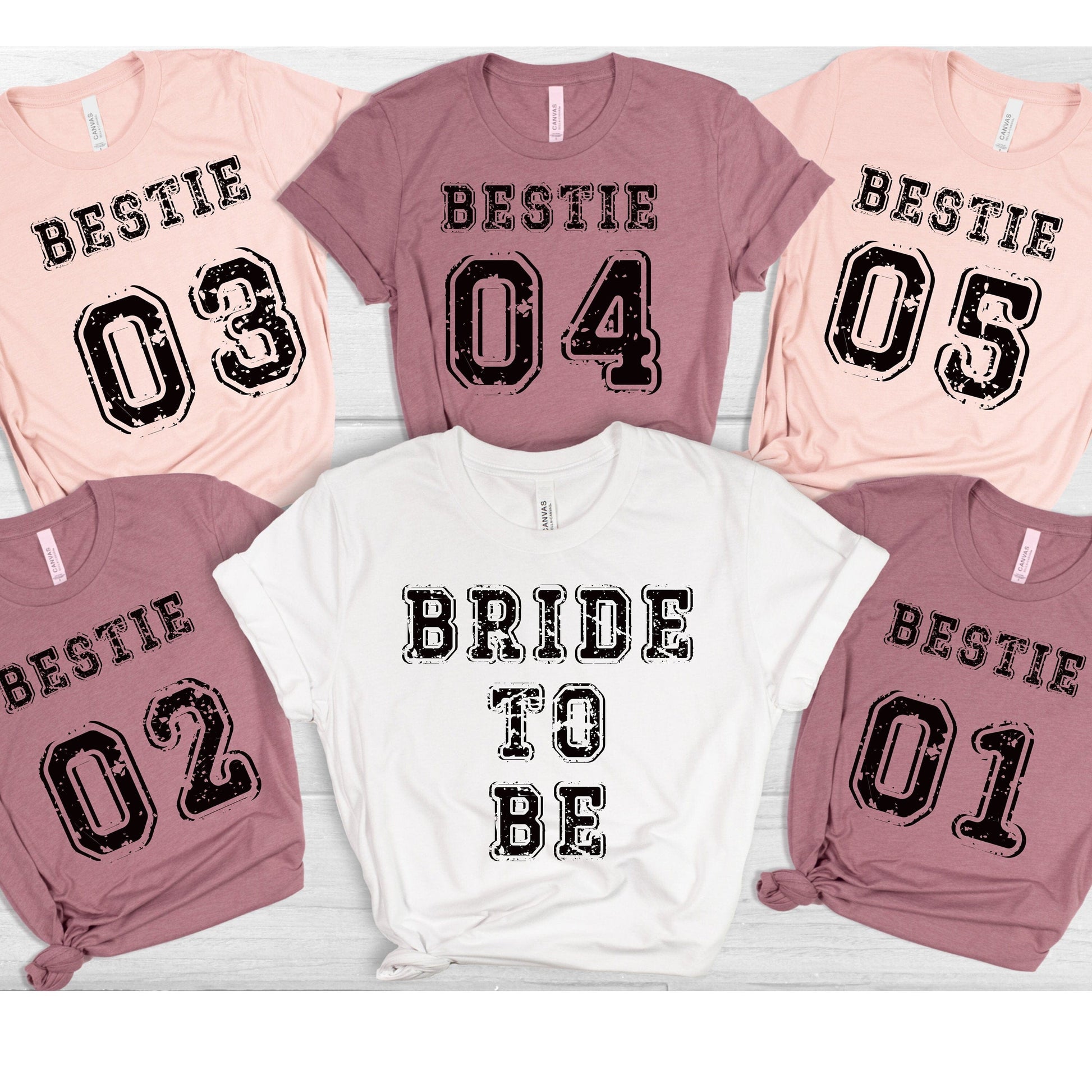 Middy Tees Canada shirts Bachelorette Party T-Shirts | Bride and Bestie