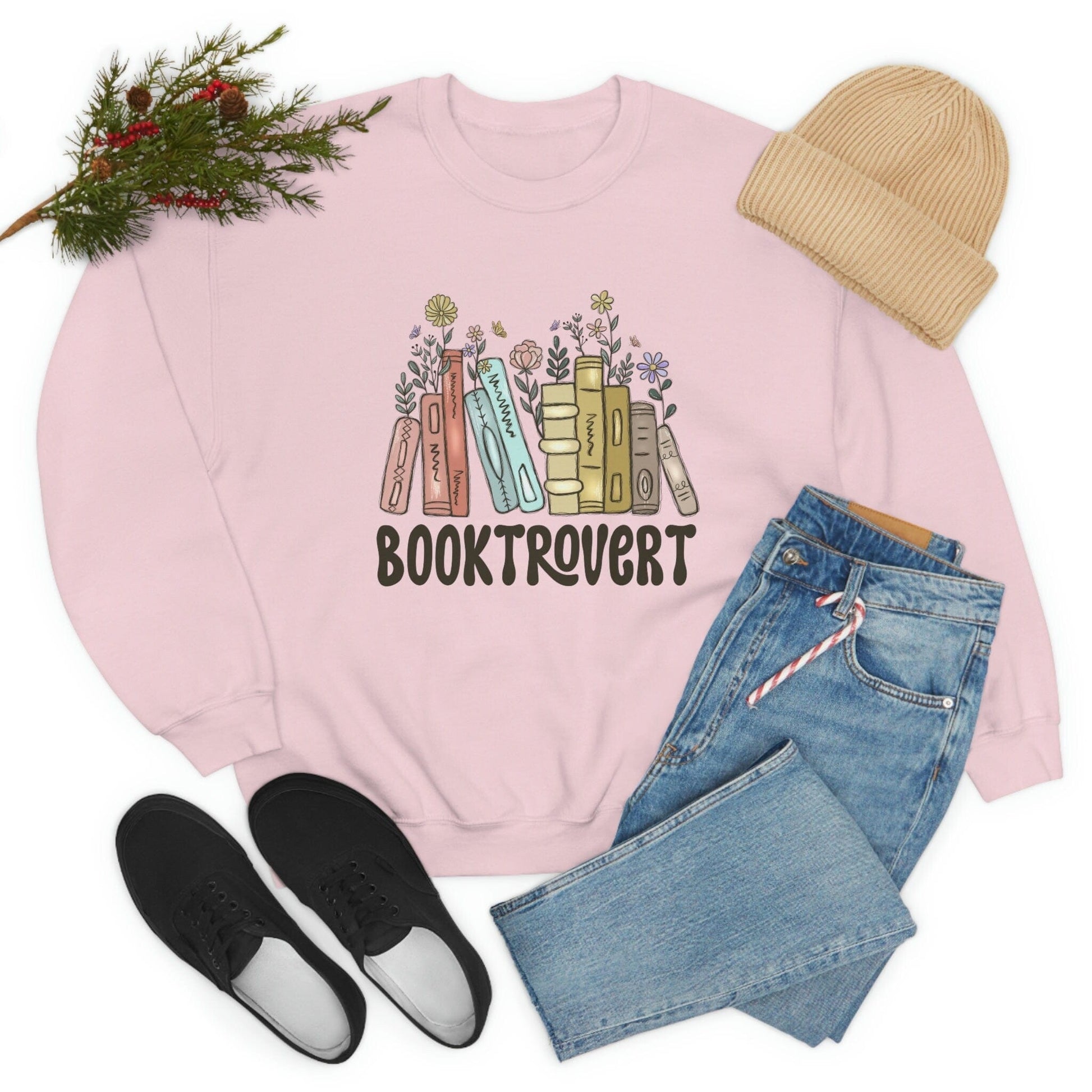 Purple LadyBug Decor Booktrovert | Book Lover Shirt | Book Lover Gift | Book Shirt |Teacher Gift | Gift For Mom | Gift For Her | Book Lover | Gift For Readers