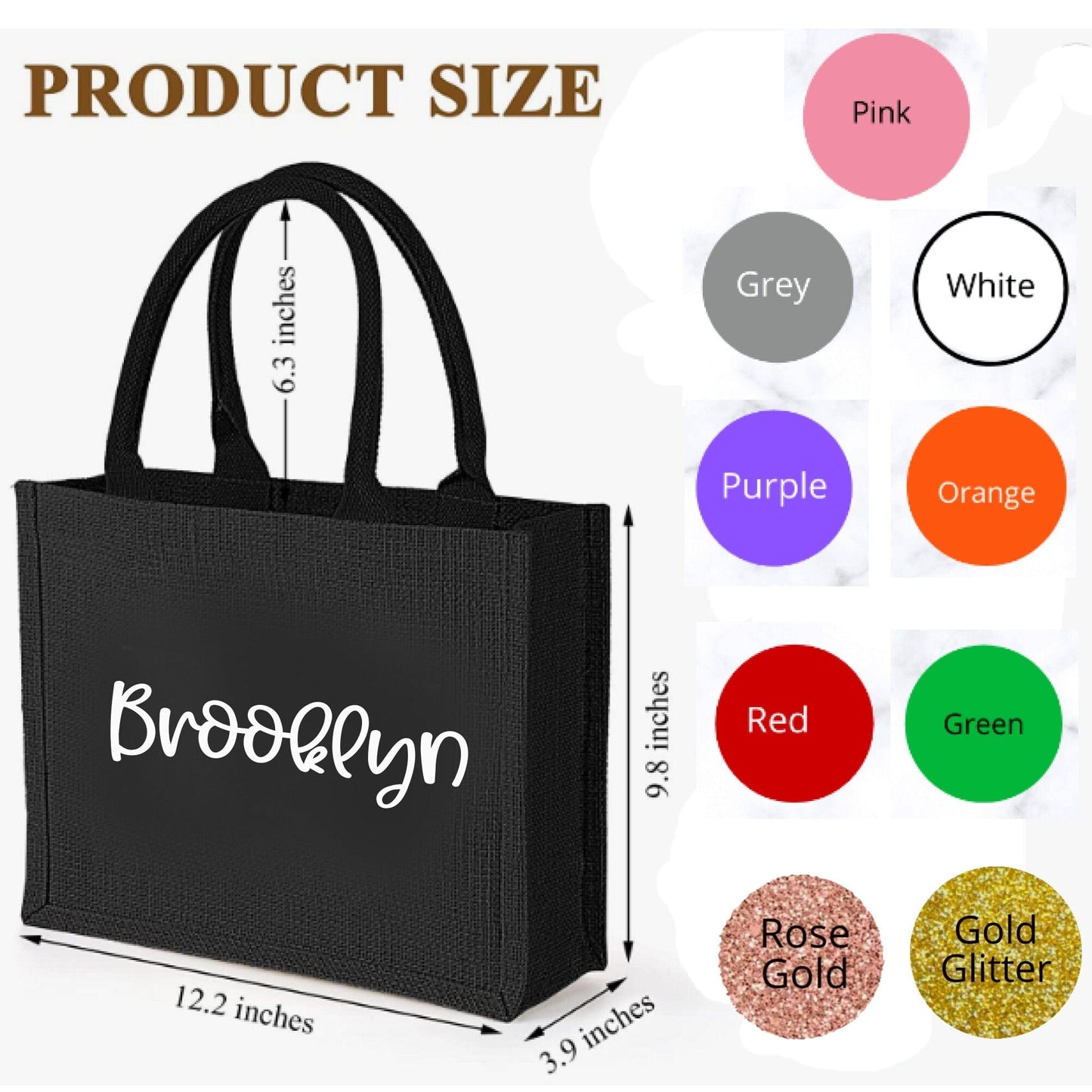 Purple LadyBug Decor Bridesmaid Burlap Tote Bags | Personalized Tote Gift Bags | Personalized Bridesmaid Bags | Bridesmaid Proposal | Party gift bag | Custom Bag