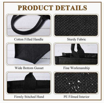 Bridesmaid Burlap Personalized Tote Bags for bridal party