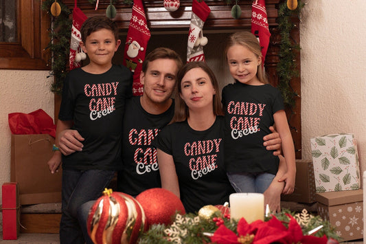 Purple LadyBug Decor Candy Cane Crew Shirts | Christmas Crew Shirts | Gift For Christmas Family | Matching Christmas Shirts, Xmas Matching | Xmas Party Outfit