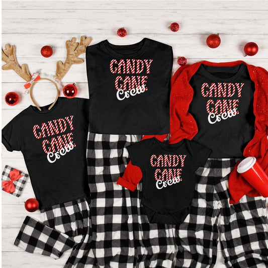 Purple LadyBug Decor Candy Cane Crew Shirts | Christmas Crew Shirts | Gift For Christmas Family | Matching Christmas Shirts, Xmas Matching | Xmas Party Outfit