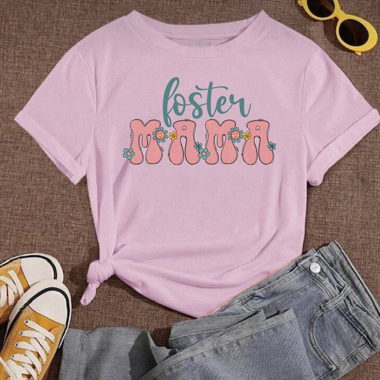 Purple LadyBug Decor Custom Foster Mama Shirts | Foster Mom Shirt | Mothers Day Gift | Foster Care Shirt | Adoption Shirt | Foster Parents Gift | Adoption Gift