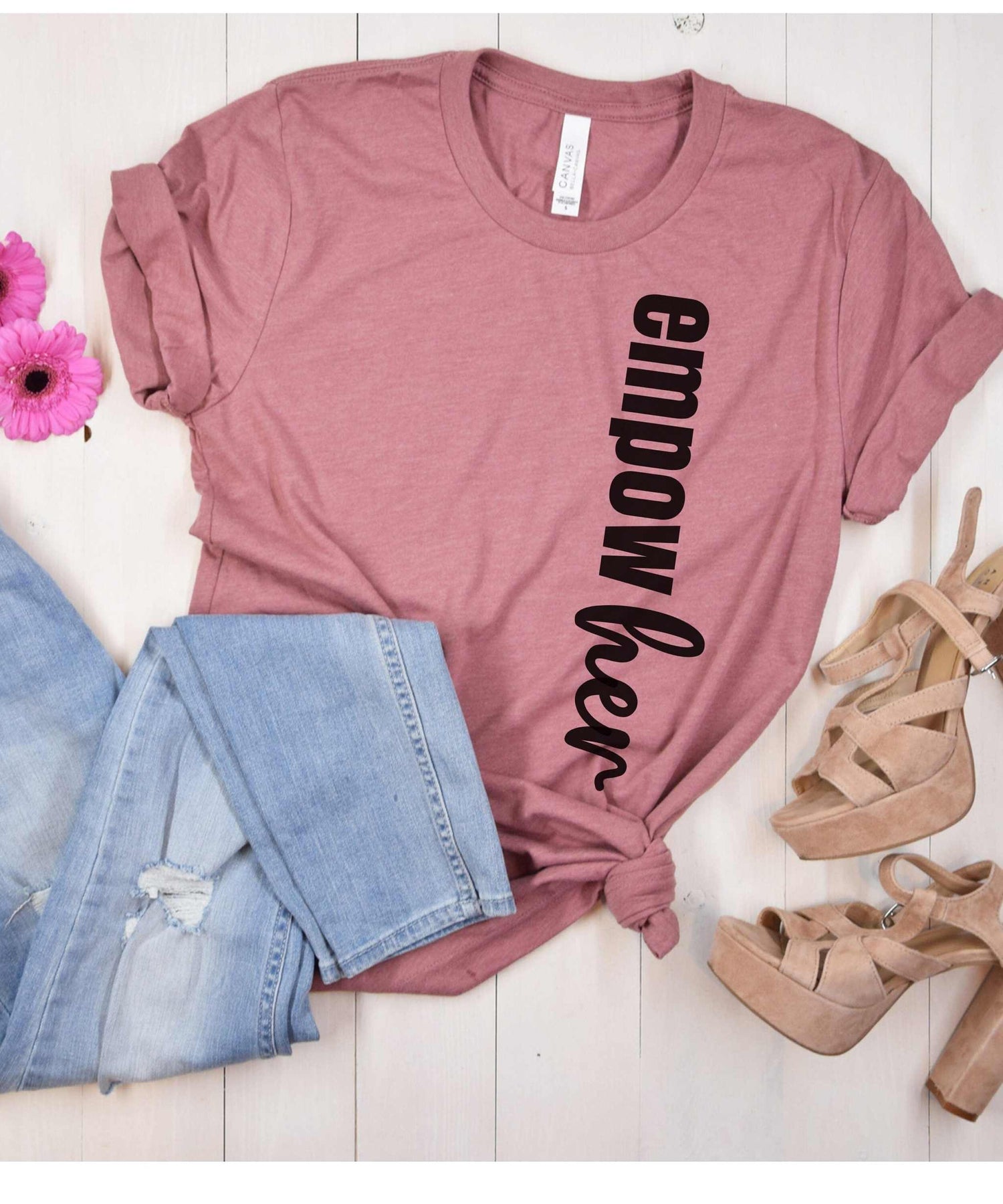 Purple LadyBug Decor Empower Her Shirt | Worthy Shirt | Empowered Women Shirt | Christian Shirt | Self Love Shirt | Self Worthy Shirt | Strong Woman Shirt