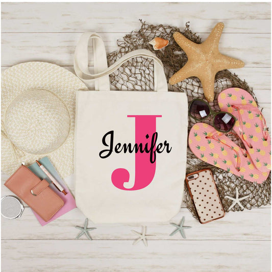 Modern Personalized Cotton Tote Bag