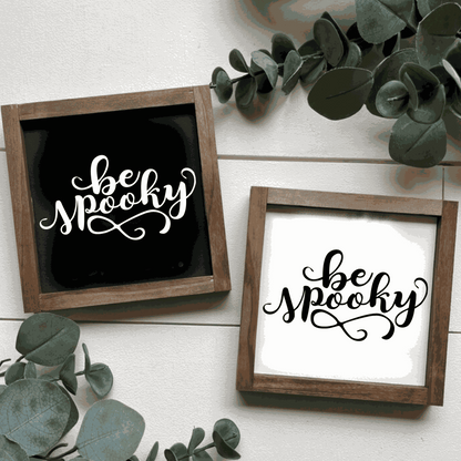 Purple LadyBug Decor Sign Be Spooky Handmade Sign | Inspirational Sign