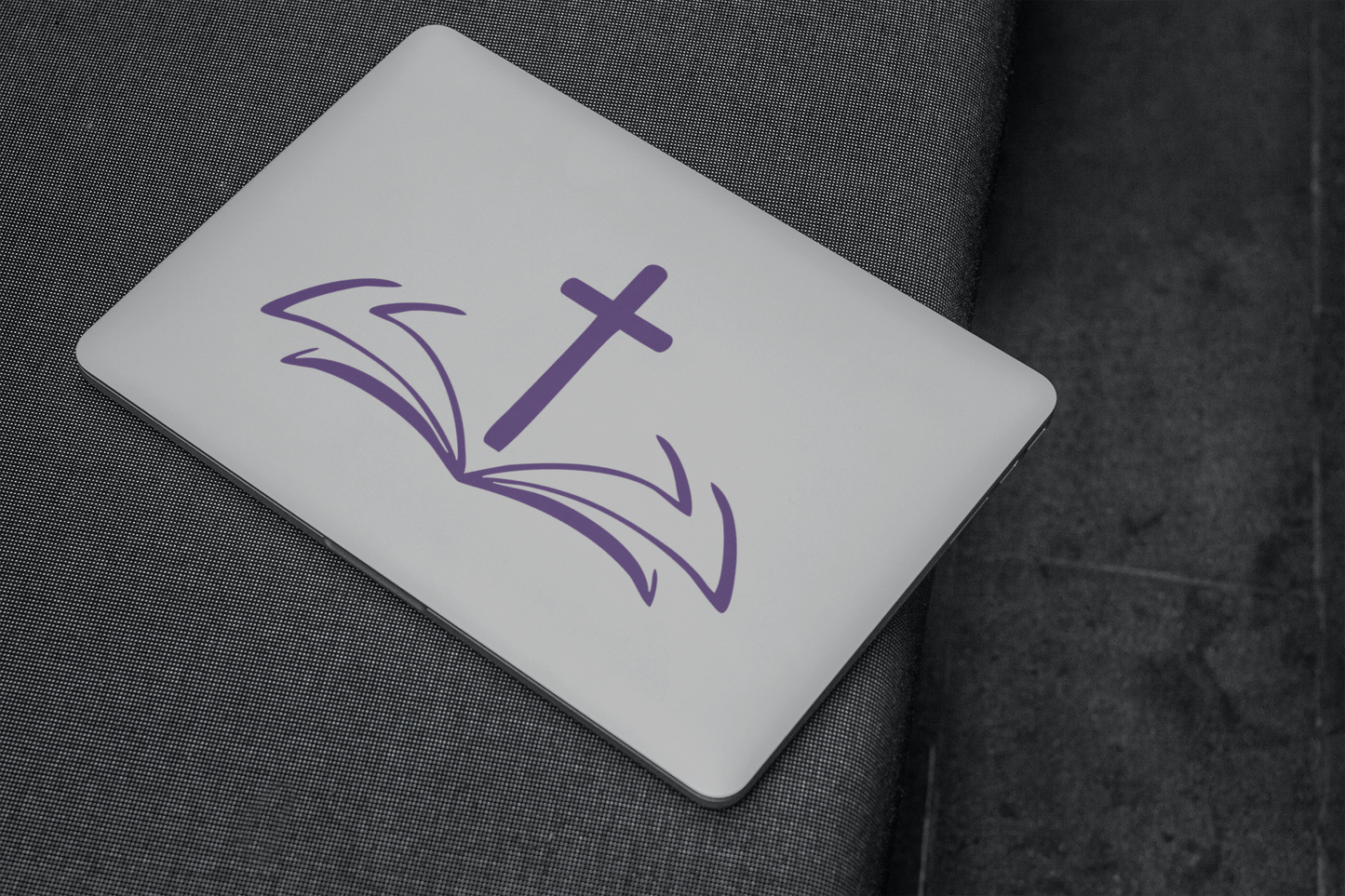 Purple LadyBug Decor Decal Book and Cross Sticker | Car Decal
