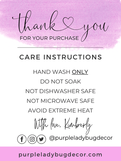 Purple LadyBug Decor Decal Funny Personalized Mug - Hold on let me overthink this