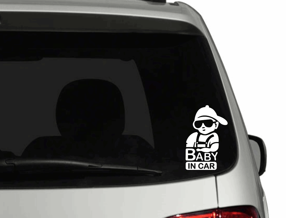 Purple LadyBug Decor Decal Hip Kids in Car Decal, Sticker