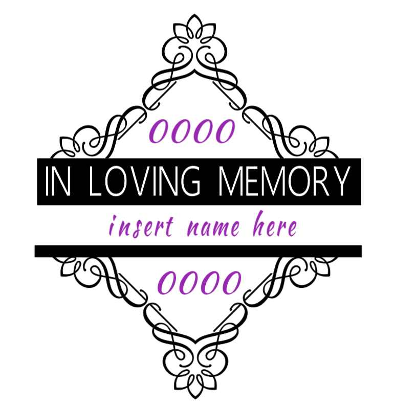 Purple LadyBug Decor Decal In Loving Memory Vinyl Car Decal