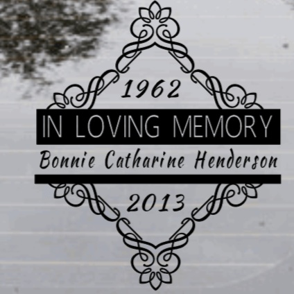 Purple LadyBug Decor Decal In Loving Memory Vinyl Car Decal