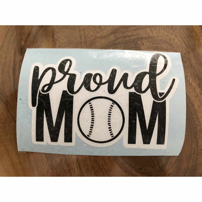 Purple LadyBug Decor Decal Proud Sport Mom Sticker and Decal