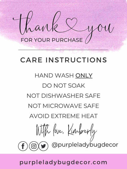 Purple LadyBug Decor Decal Stay Humble Personalized Car Decal