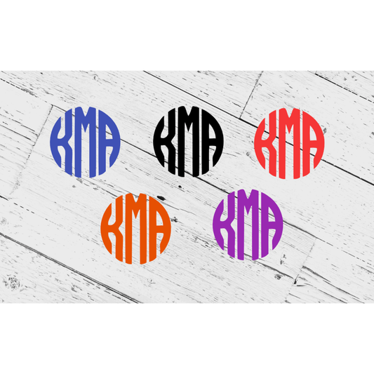 Purple LadyBug Decor Decal Vinyl Monogram Decal - Pack of Two