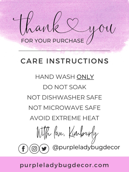 Purple LadyBug Decor Mug GIGI mug gift