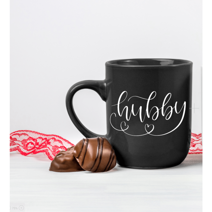 Purple LadyBug Decor Mug Hubby/Wife Personalized Ceramic Mugs