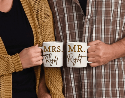 Purple LadyBug Decor Mug Mr and Mrs Personalized Ceramic Mugs