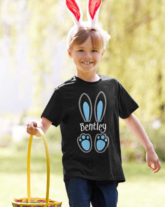 Purple LadyBug Decor Personalized Easter Bunny