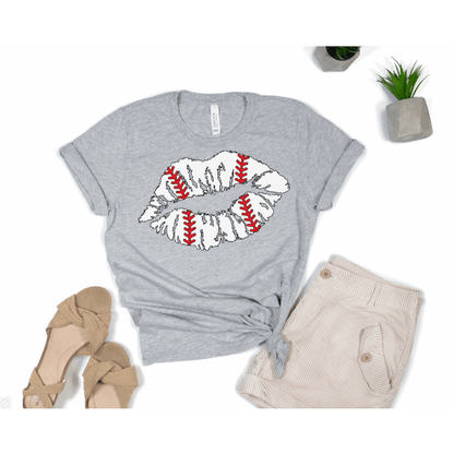 Purple LadyBug Decor shirts Baseball Lips - shirt