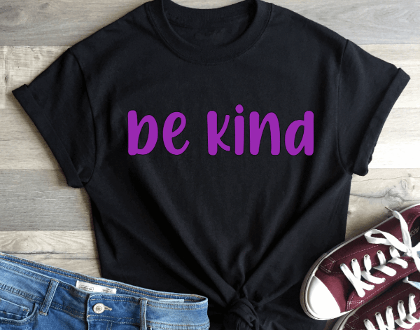 Purple LadyBug Decor shirts Be Kind Women T-Shirt -