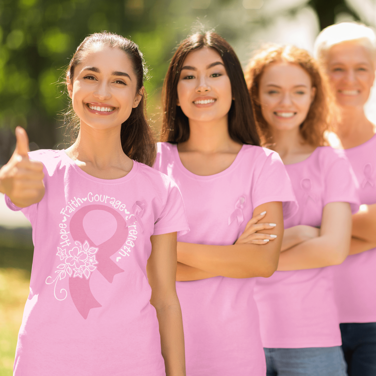 Purple LadyBug Decor shirts Breast Cancer Awareness Ribbon Shirt