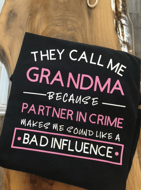 Purple LadyBug Decor shirts Grandma Funny T-shirt
