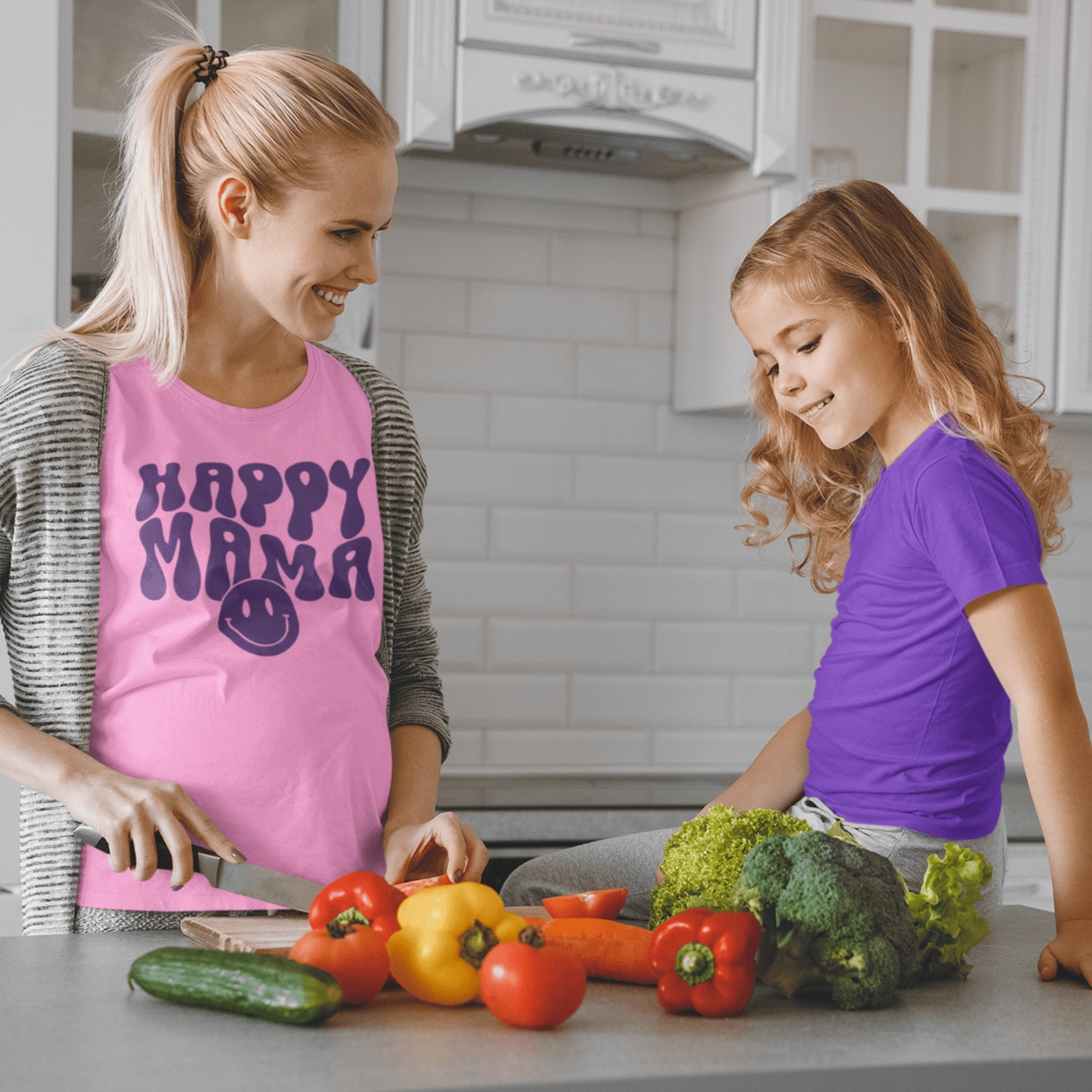 Purple LadyBug Decor shirts Happy  MaMa  T-Shirt