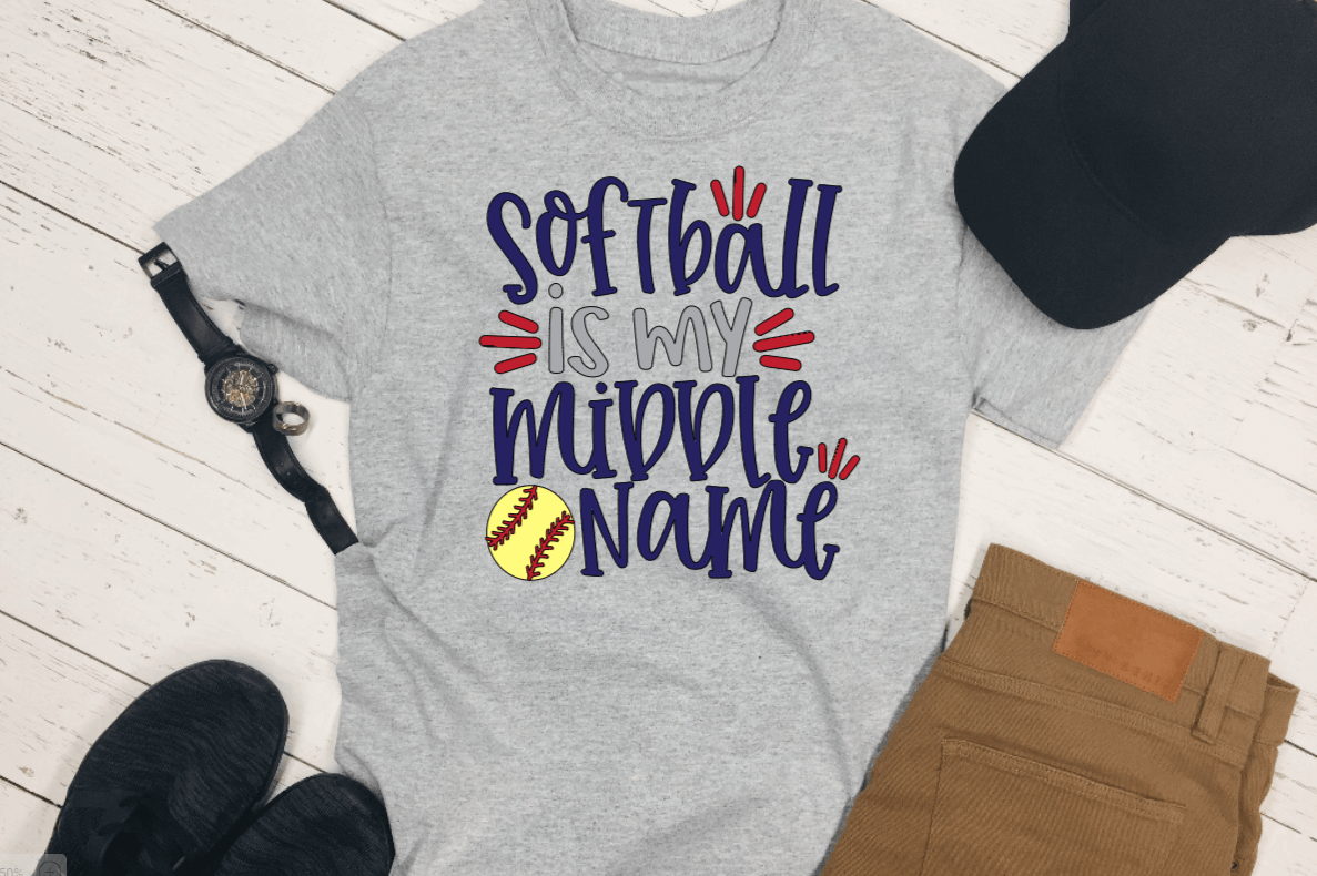 Purple LadyBug Decor shirts Ladies Baseball is My Middle Name - T- Shirt