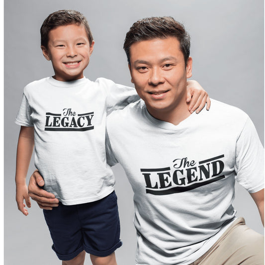 Purple LadyBug Decor shirts Legend and Legacy Father and Son Matching Shirts