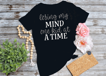 Purple LadyBug Decor shirts Losing my Mind one Kid at a Time Shirt