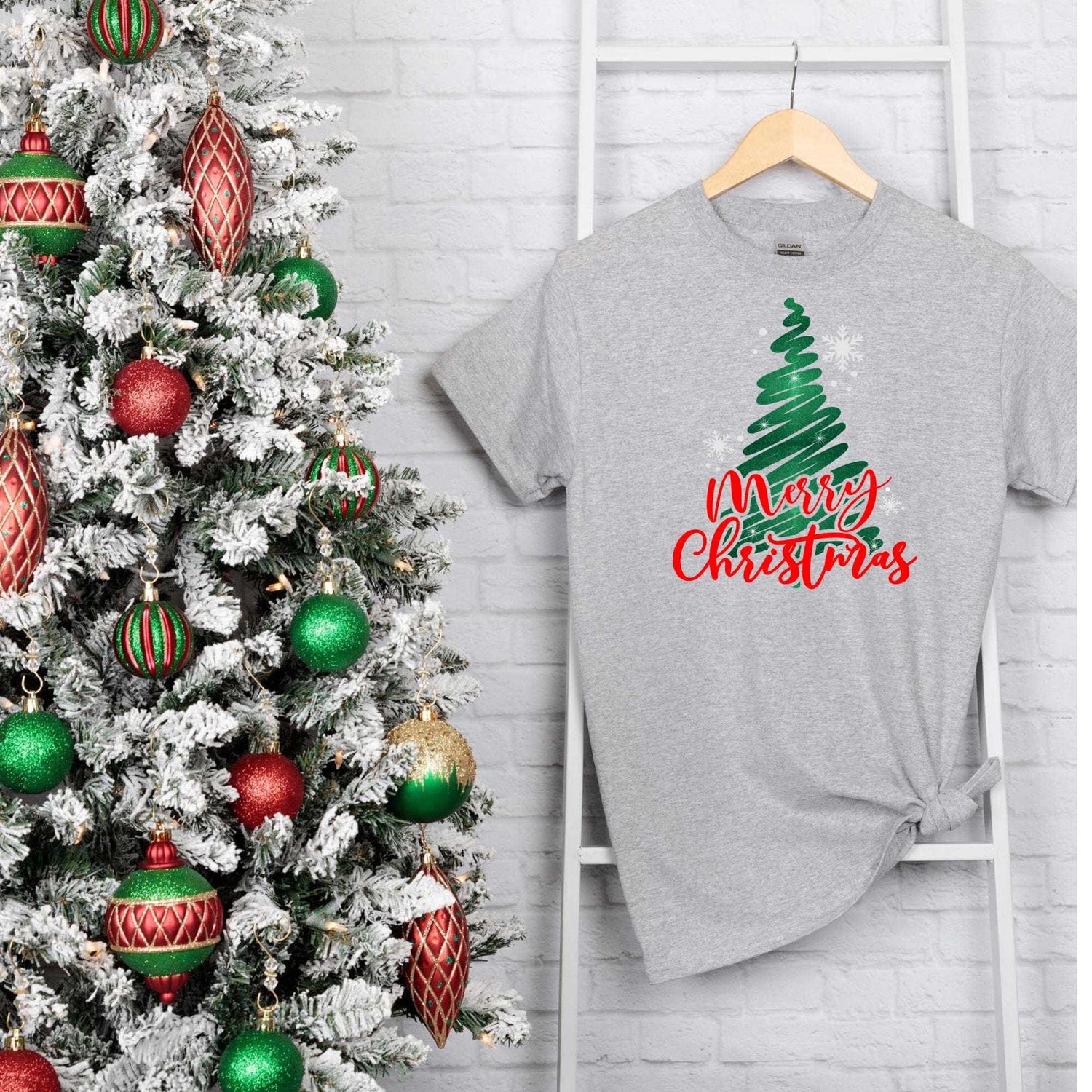 Purple LadyBug Decor shirts Merry Christmas Glitter Tree Shirt