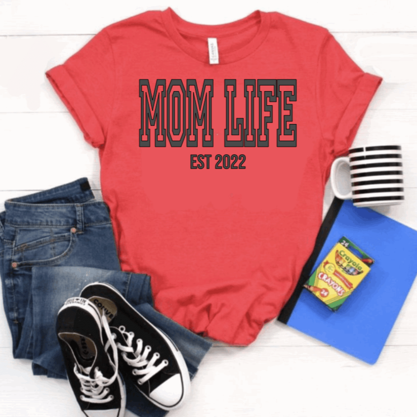 Purple LadyBug Decor shirts Mom Life T-Shirt