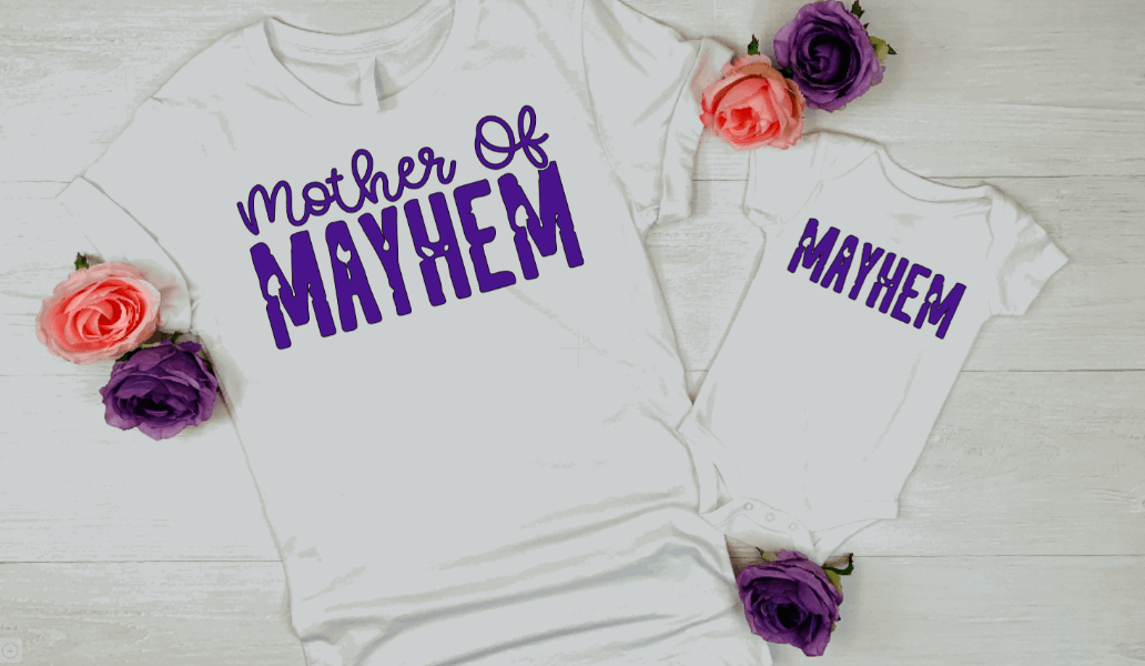 Purple LadyBug Decor shirts Mother of Mayhem and Mayhem Shirts