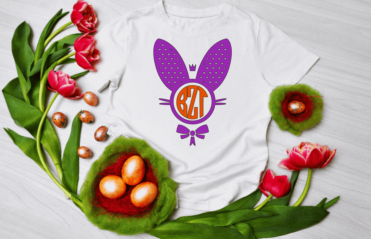 Purple LadyBug Decor shirts Personalized Easter Bunnie Shirt