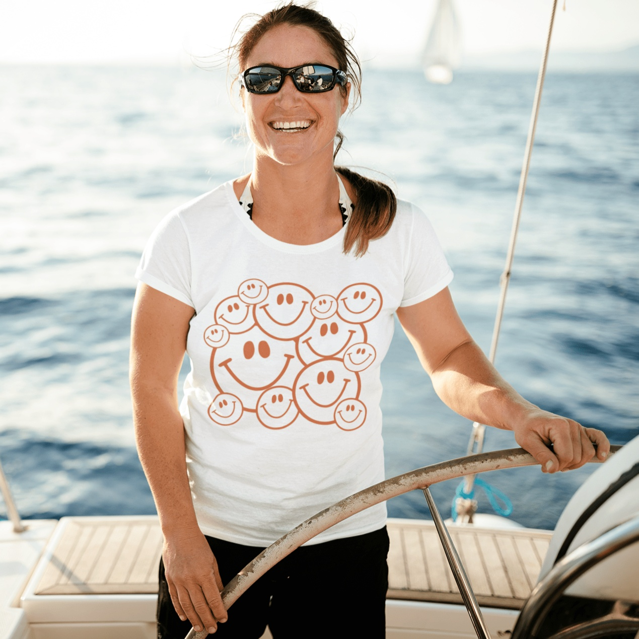 Purple LadyBug Decor shirts Smiley Face T-Shirt