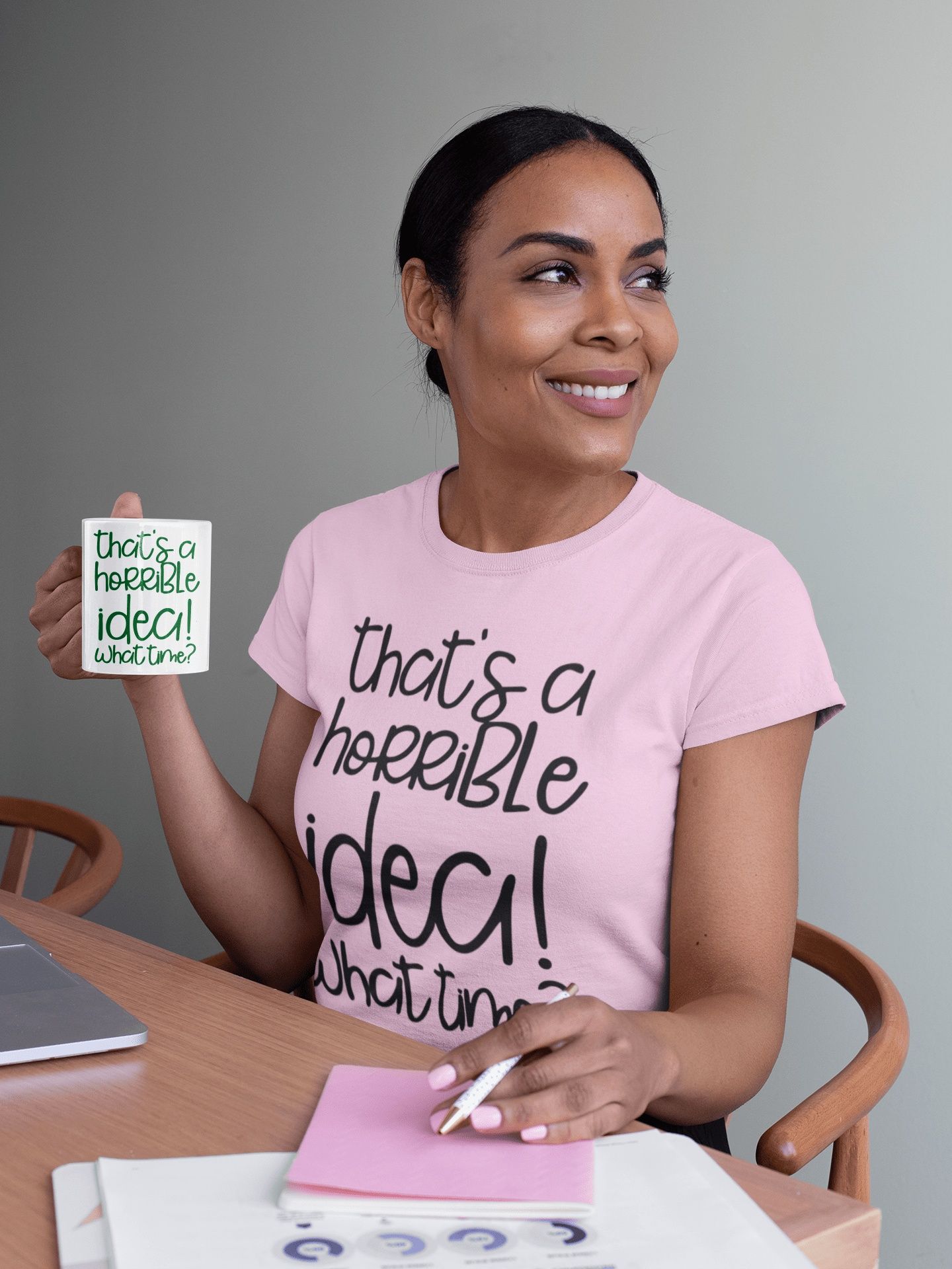 Purple LadyBug Decor shirts That's a Horrible Idea, What time ? T-Shirt | Unisex Shirt
