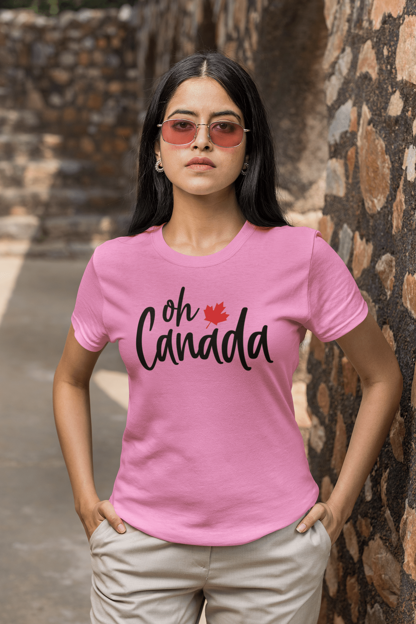 Purple LadyBug Decor shirts Unisex Oh CANADA - word T-Shirt