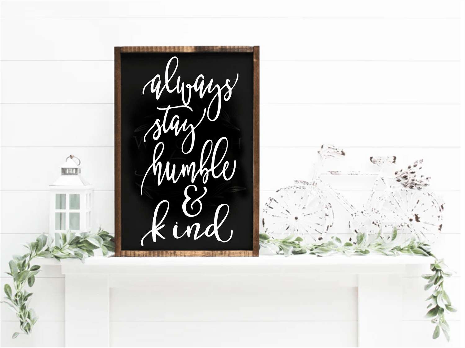 Purple LadyBug Decor Sign Always Stay Humble & Kind Wood Sign | Handcrafted Wood Sign