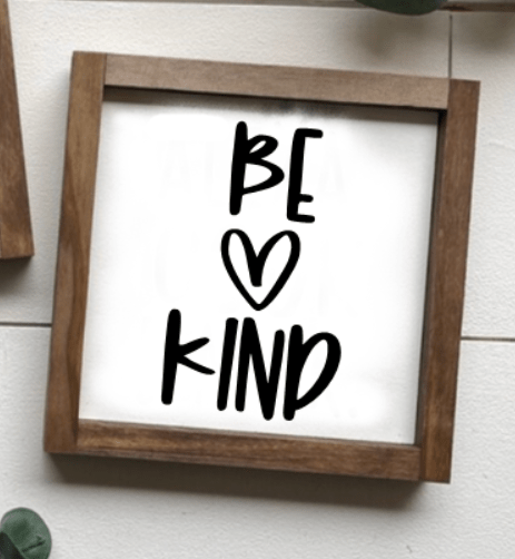 Purple LadyBug Decor Sign Be Kind Handmade Sign | Inspirational Sign