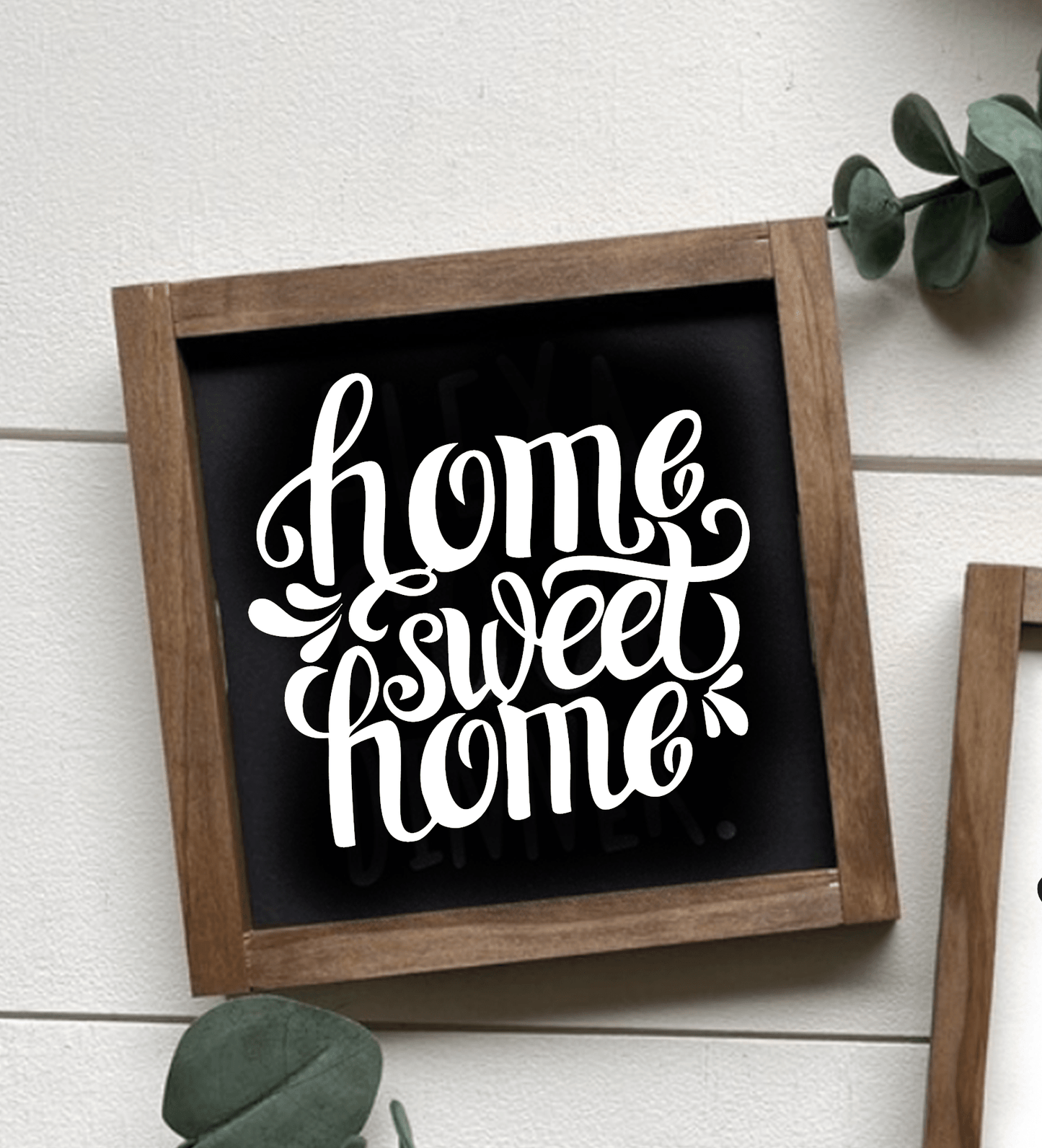 Purple LadyBug Decor Sign Home Sweet Home Framed Wood Sign | Handcrafted Sign